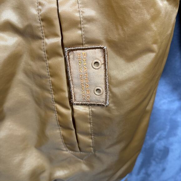 Vintage Phat Farm Bomber Jacket Gold Nylon 90s Hip Hop L - Picture 5 of 6